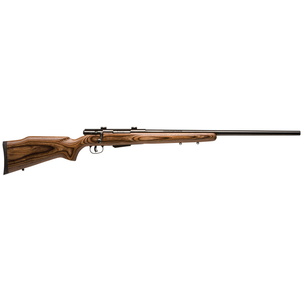 Savage 18527 25 Lightweight Varminter 204 Ruger 4 Plus 1 Cap 24  Matte Black Rec/Barrel Natural Brown Laminate Stock Right Hand (Full Size) with Detachable Box Magazine Centerfire Rifle