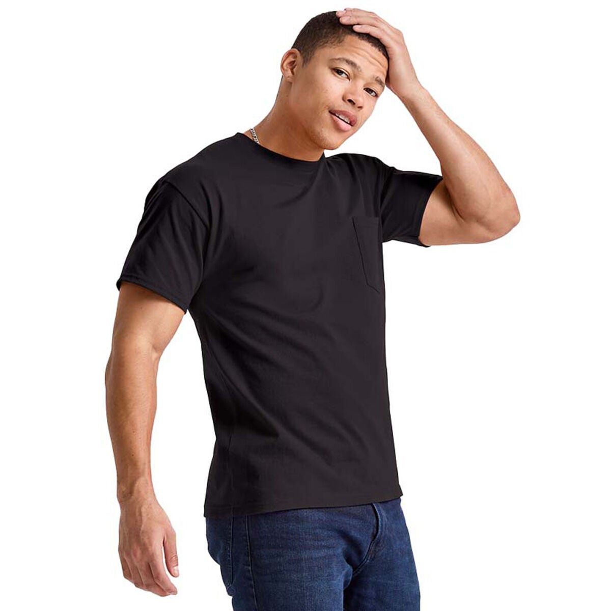 Hanes Men's Essential Cotton Pocket Tee