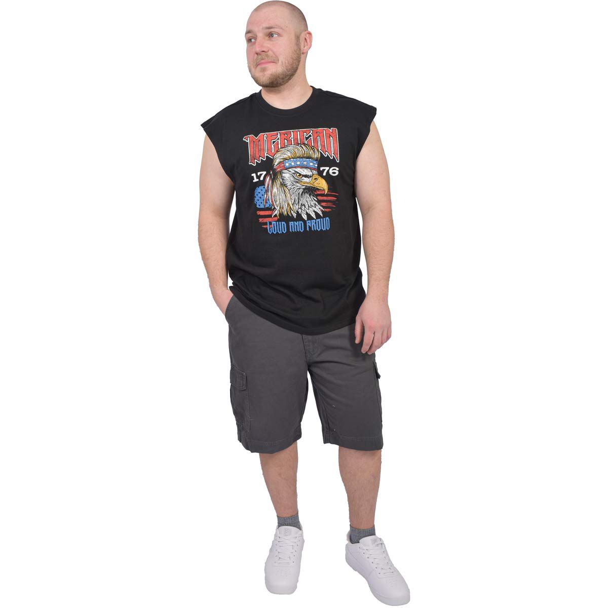 Staghorn Outfit Men's Merica Eagle Muscle Tee