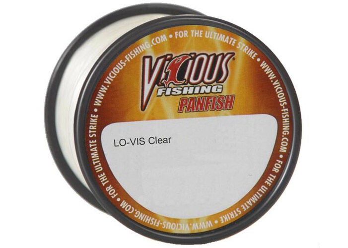 Vicious Fishing Panfish Line- Clear 1/4LB Spool
