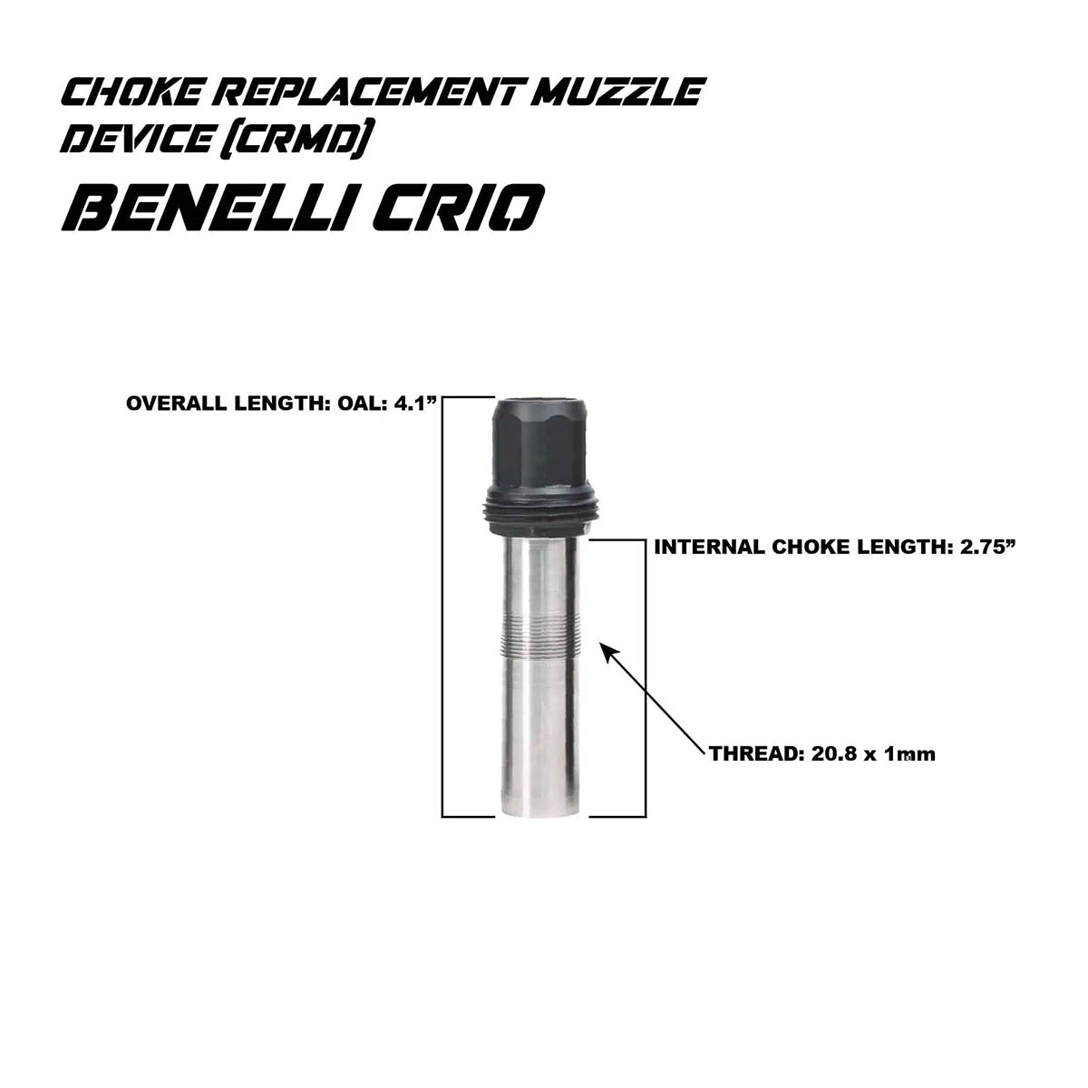 Jk Armament CHOKE 12ga Benelli Crio Style
