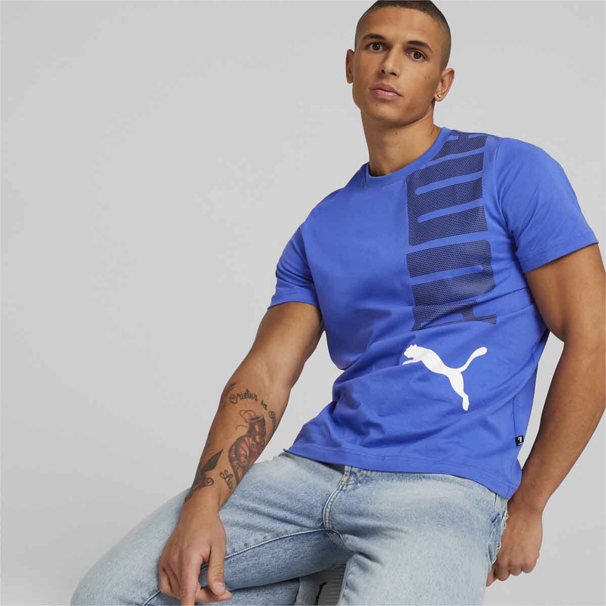 Puma Men's ESS+ Logo Lab Tee