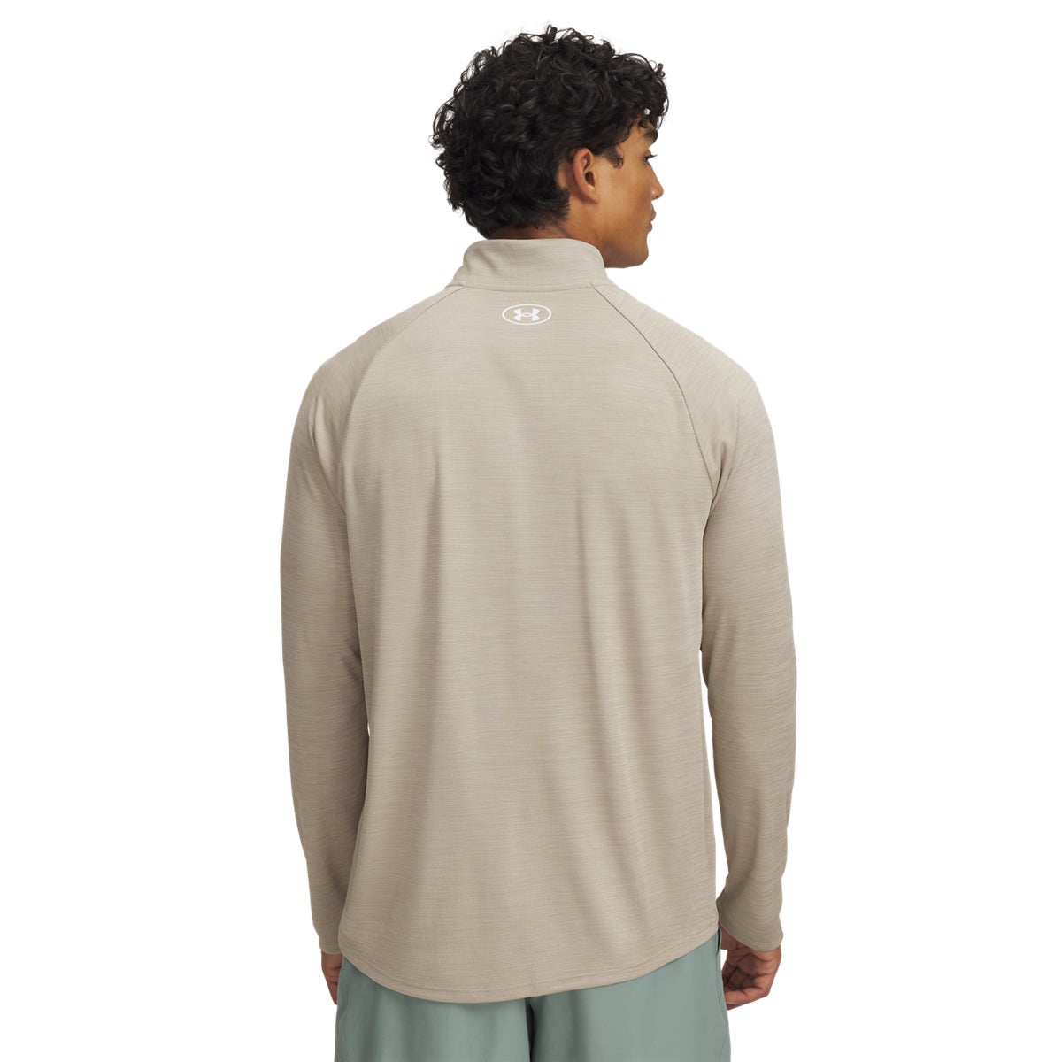 (取寄) アンダーアーマー メンズ テック テクスチャー 1/2 ジップ Under Armour men Tech Textured 1/2 Zip City Khaki/Khaki Base/White 0359396572808-