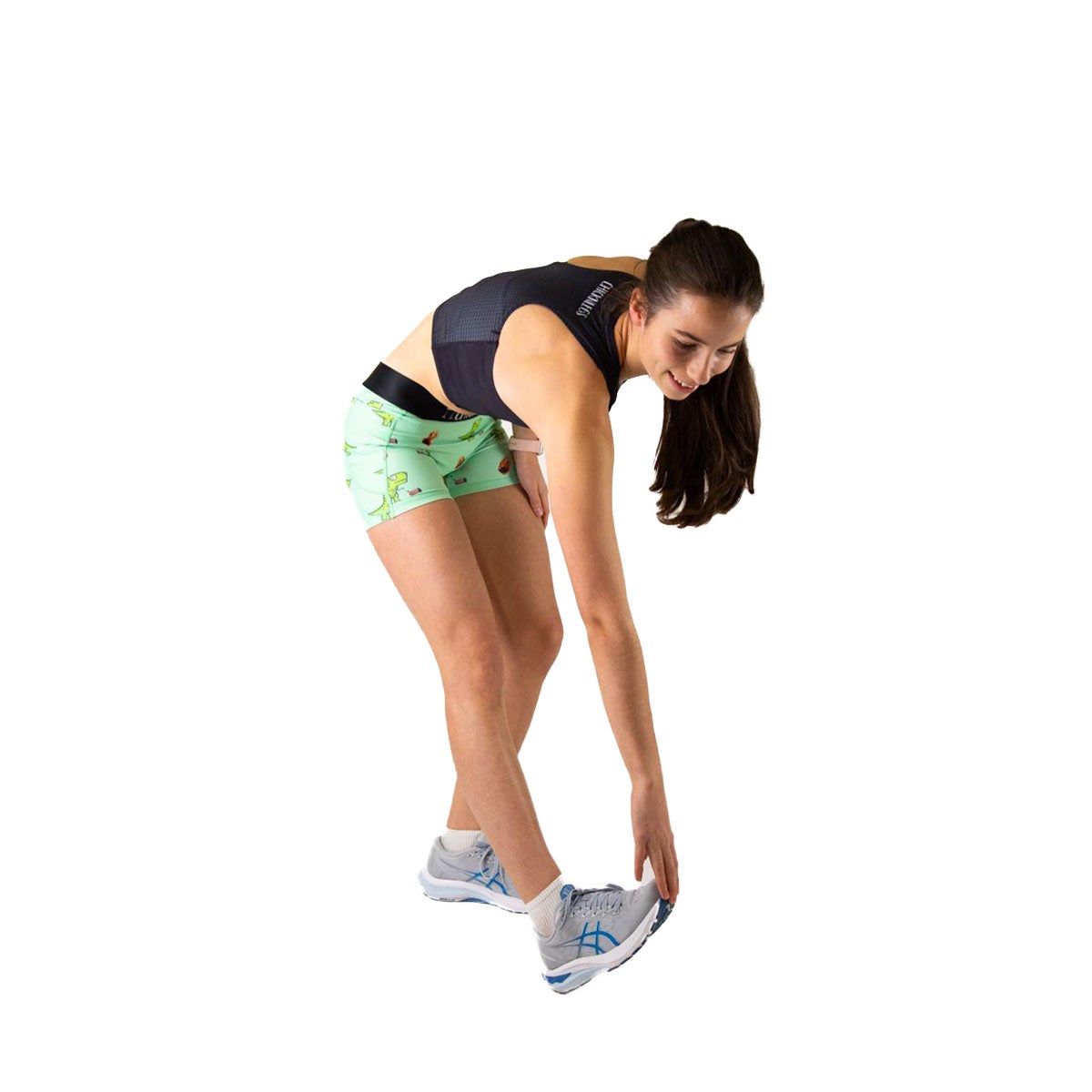 Chickn Legs Women's 3" Compression Shorts Dino Sore