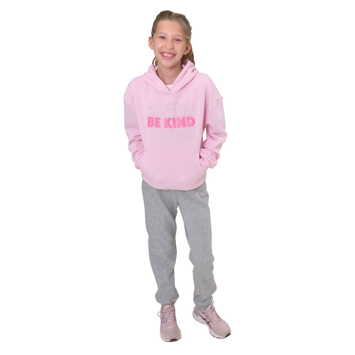 Freestyle Girls' Be Kind Glitter Hoodie