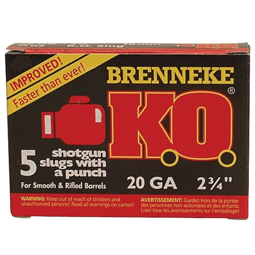 Brenneke K.O. 20 Gauge Rifled Slug
