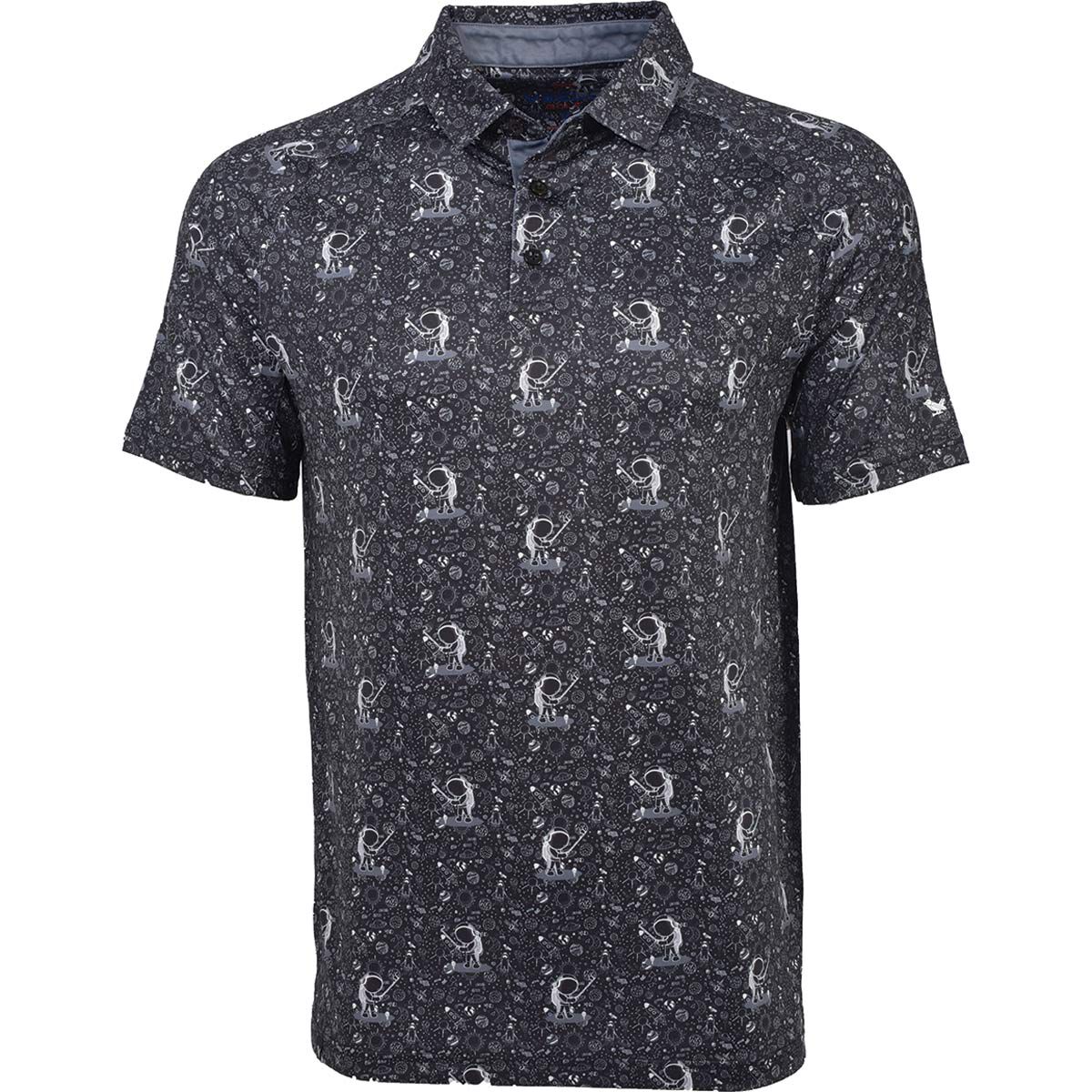 Veelo Golf Men's Space Golf Print Polo