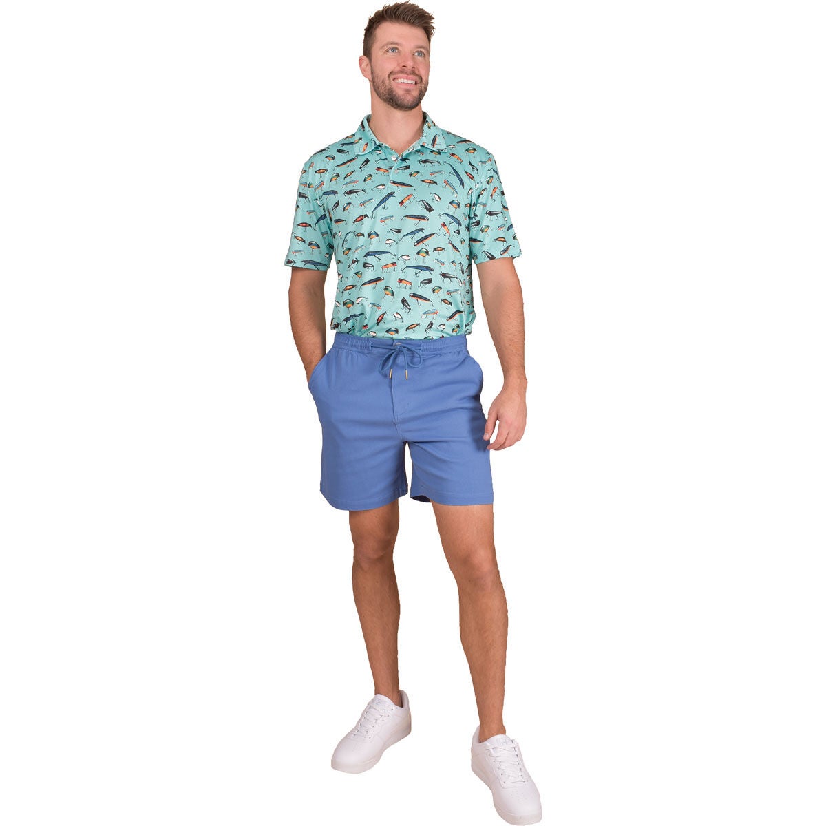 Aeroline Men's Print Polo
