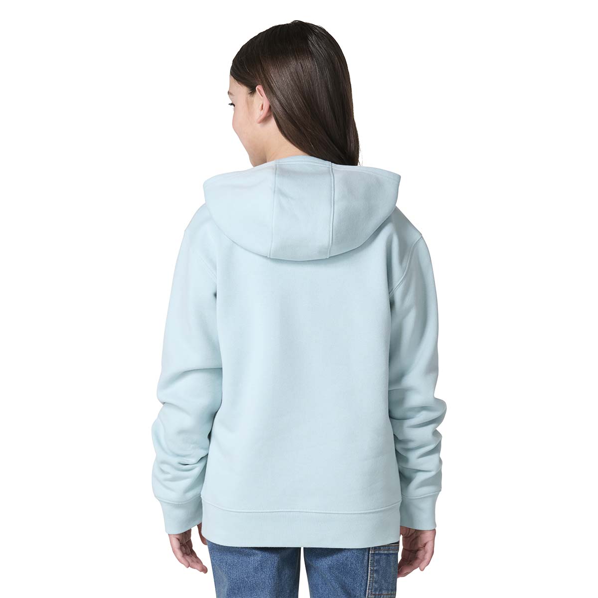 Carhartt Girl's Youth Blue Haze Long Sleeve Heart Logo Sweatshirt
