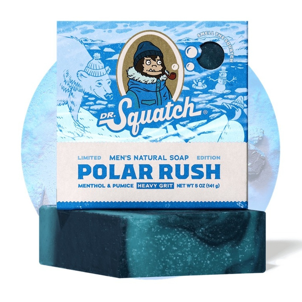 Dr. Squatch Polar Rush Limited Edition Men's Natural Bar Soap