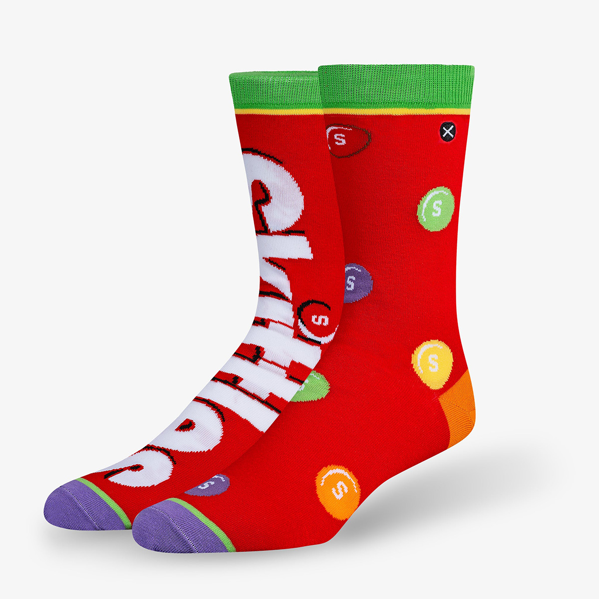 Odd Men's Skittles Split Crew Socks