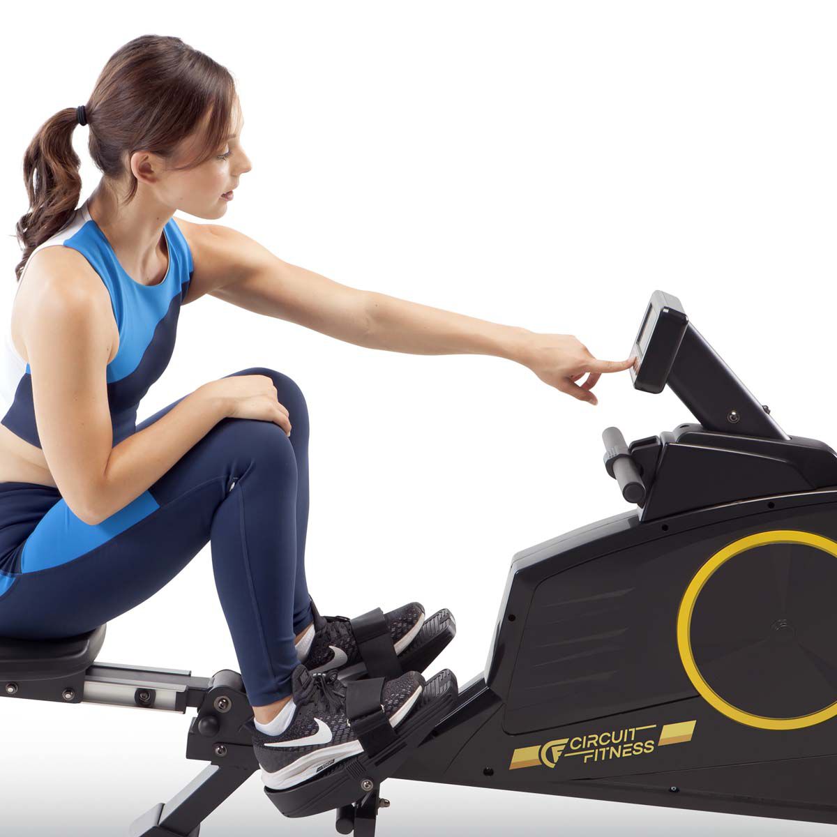 Circuit Fitness Deluxe Foldable Magnetic Rowing Machine