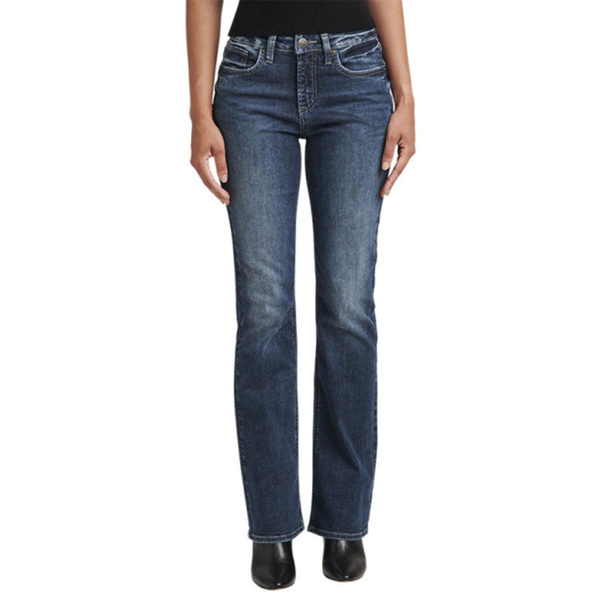 Authentic Silver Jeans Women's High Rise Slim Boot Jeans