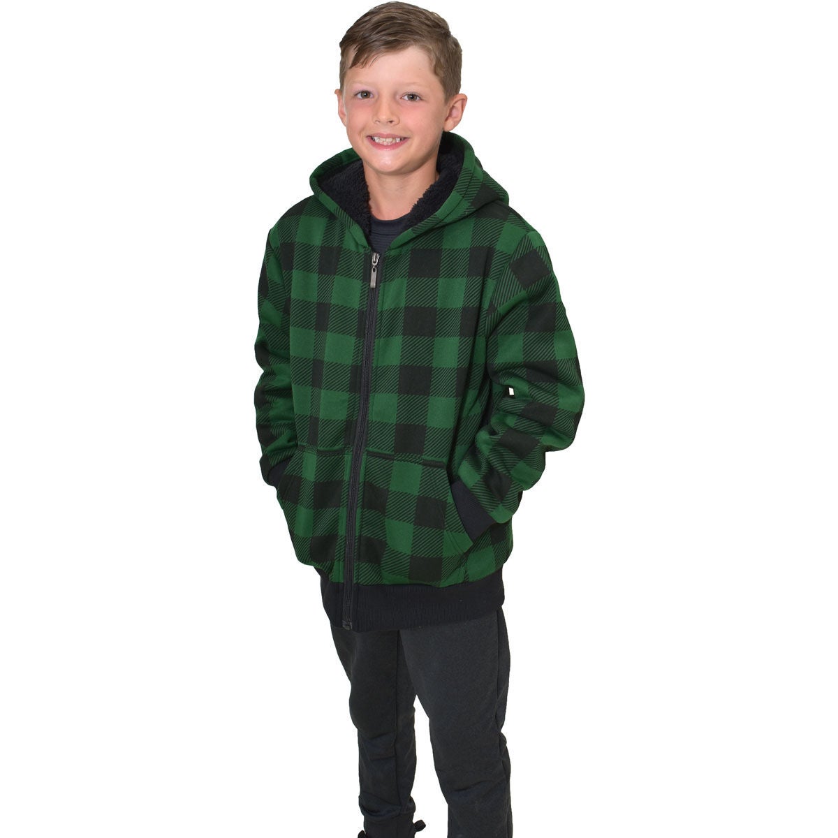 Big Ball Sports Boys' Sherpa Lined Jacket