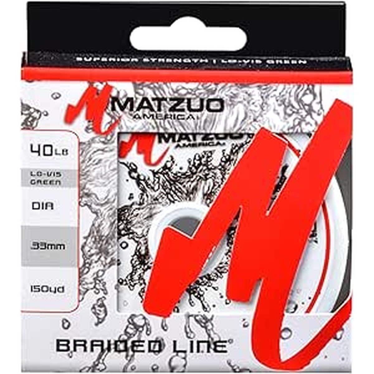 Matzuo America 40lb Lo-Vis Green Braided Fishing Line