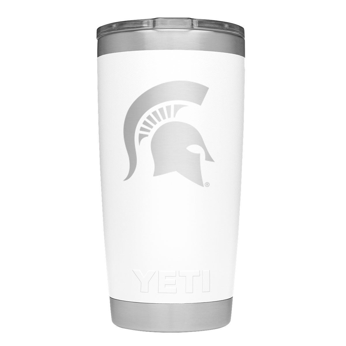 YETI Michigan State 20oz Rambler Tumbler White with Magslider Lid
