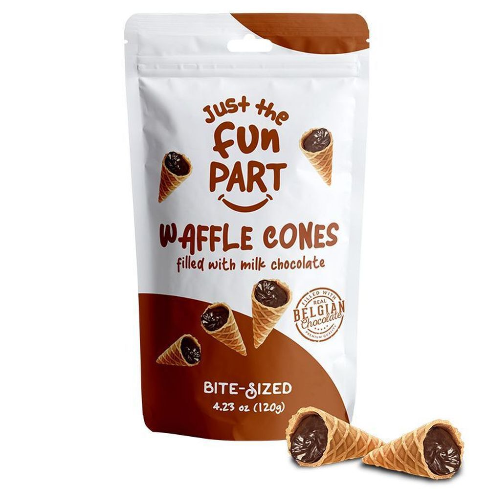 Just The Fun Milk Chocolate Waffle Cone Bites