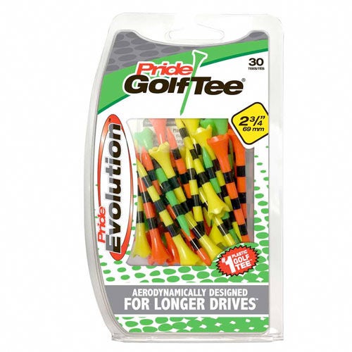 Pride Sports 2 3/4" Evolution Tees Citrus Mix-30 Pack