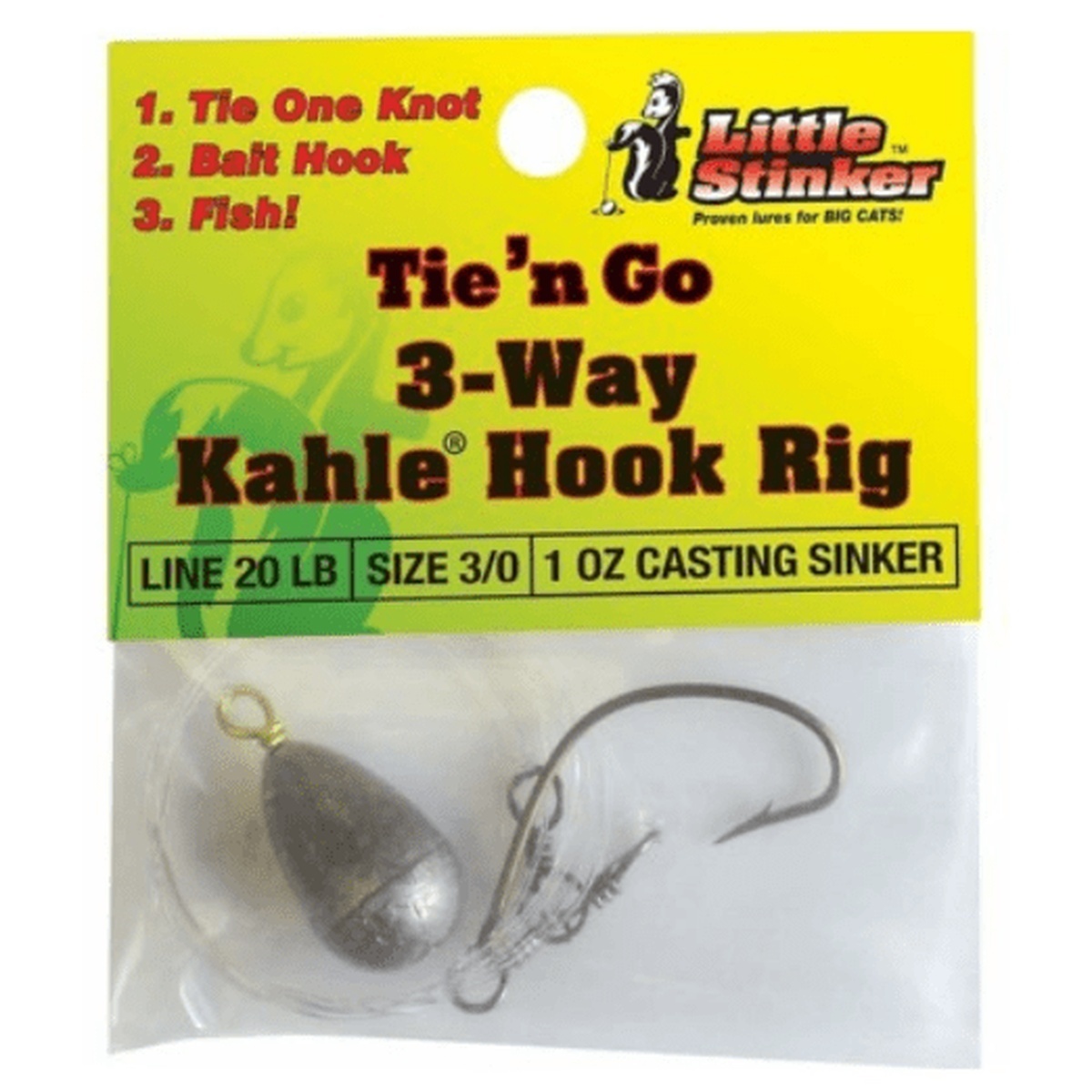 Uncle Josh Tie'n Go 3-Way Kahle Hook Rig