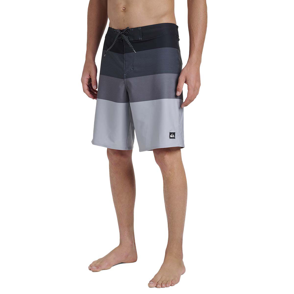 Quiksilver Men's Grey 4 Stripe Board Shorts