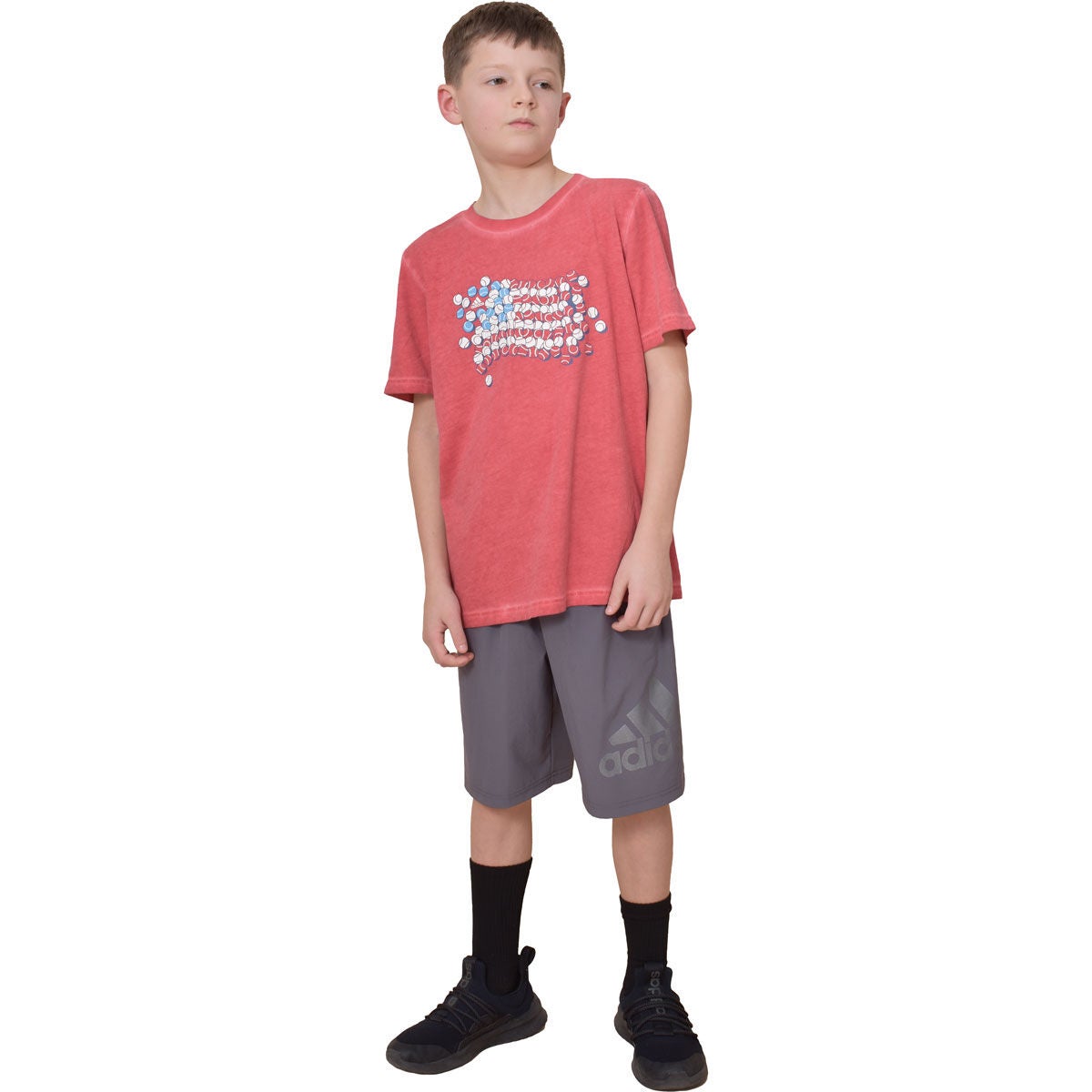 adidas Boy's Short Sleeve Tee
