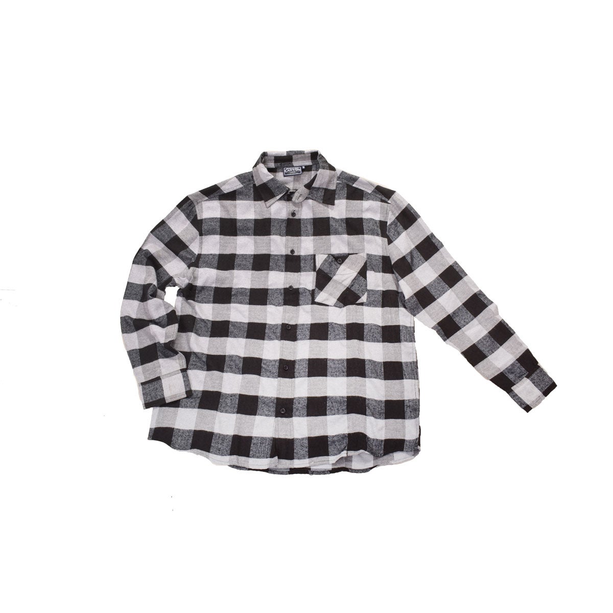 Canyon Creek Men's Black/Charcoal Buffalo Plaid Shirt