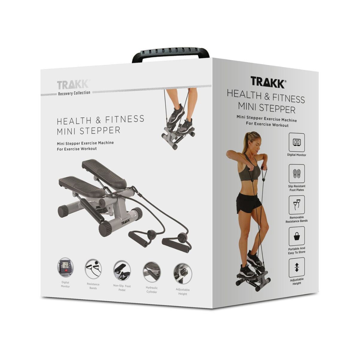 Trakk Fitness Mini Stepper w/ Resistance Bands