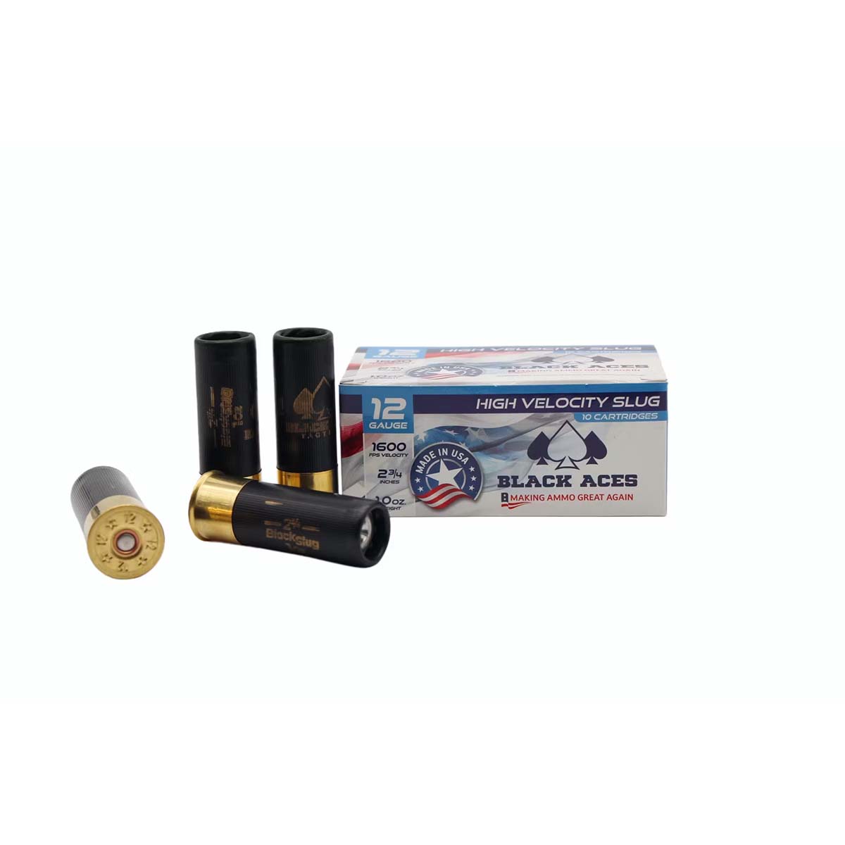 Black Aces Tact High Velocity 12 Gauge Slugs