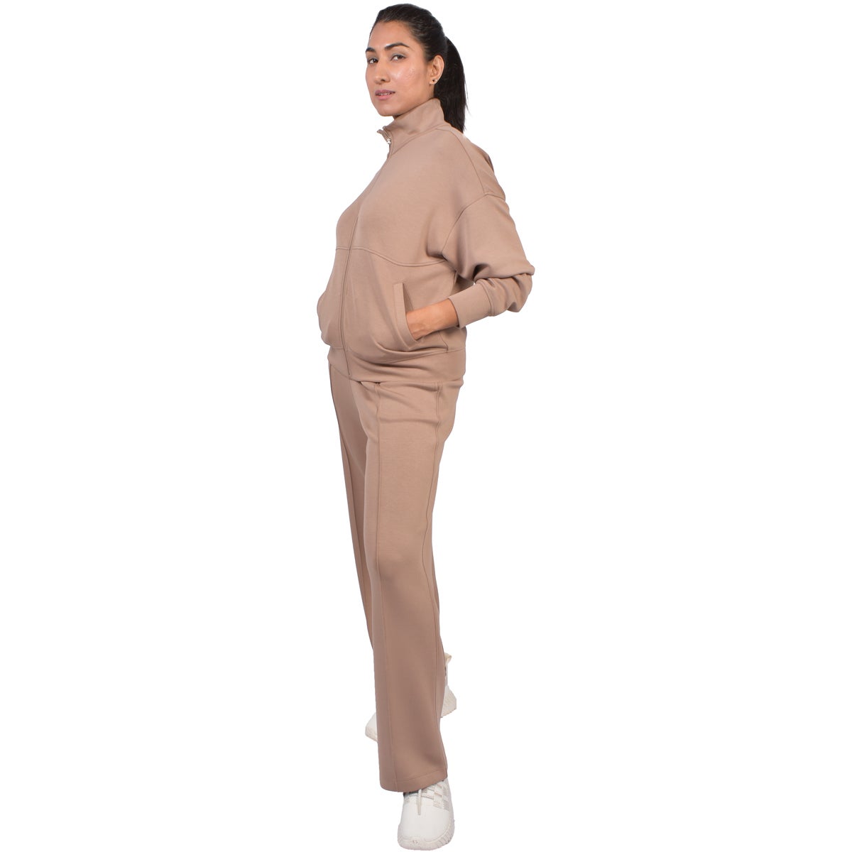 Harmony & Blnce Women's Full Zip Mock Neck Jacket