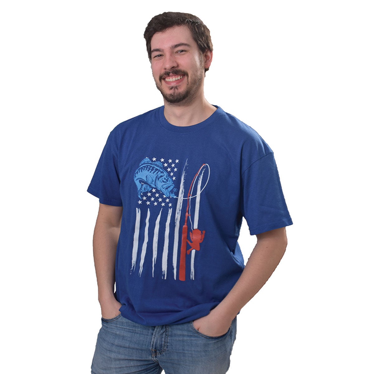 Staghorn River Men's Short Sleeve Bass Fish Tee