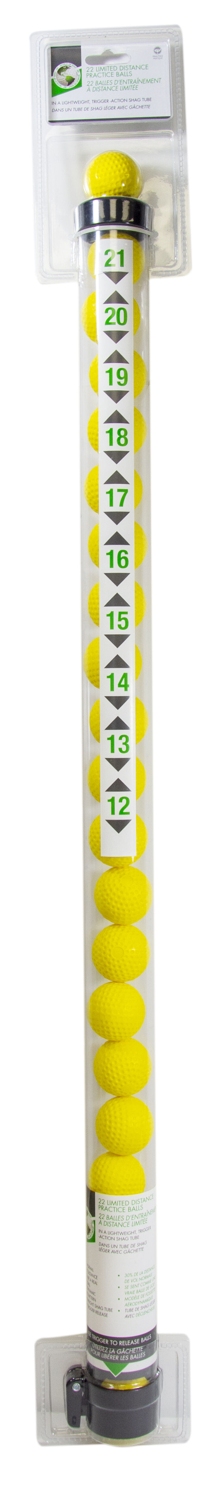 Jef World Golf Yellow Distance Balls Tube