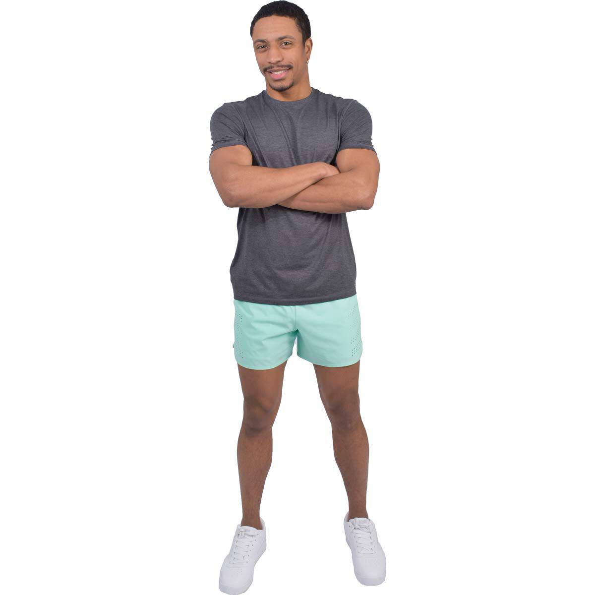 Powerflex Men's Black Dennis Soft Crew Tee