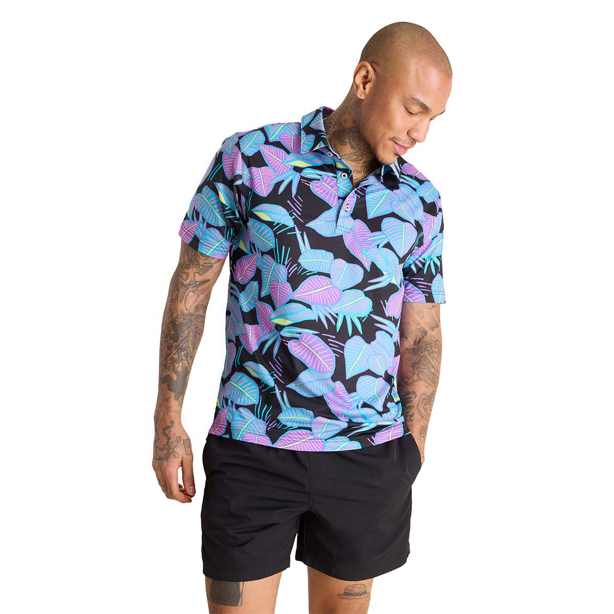 Chubbies Men's Fluorescent Funk Performance Polo