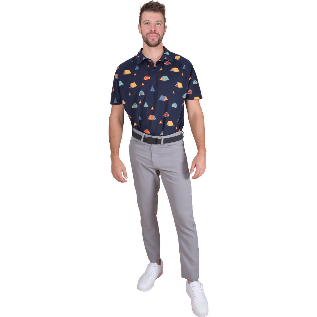 Aeroline Men's Print Polo