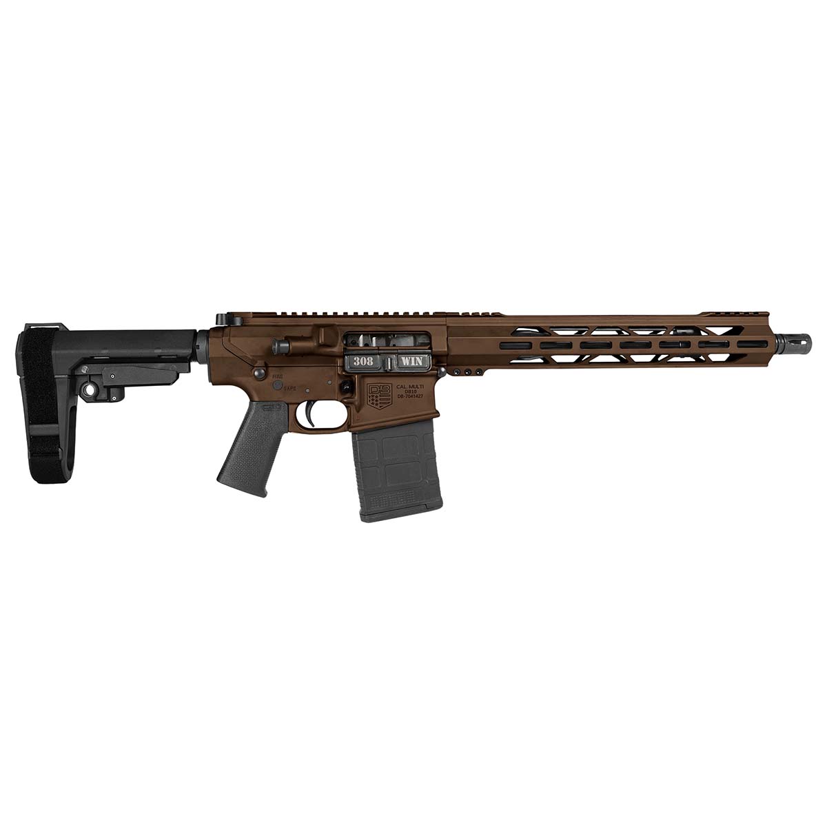 Diamondback 308 13.5 SBA3 20R MDBRZ Handgun