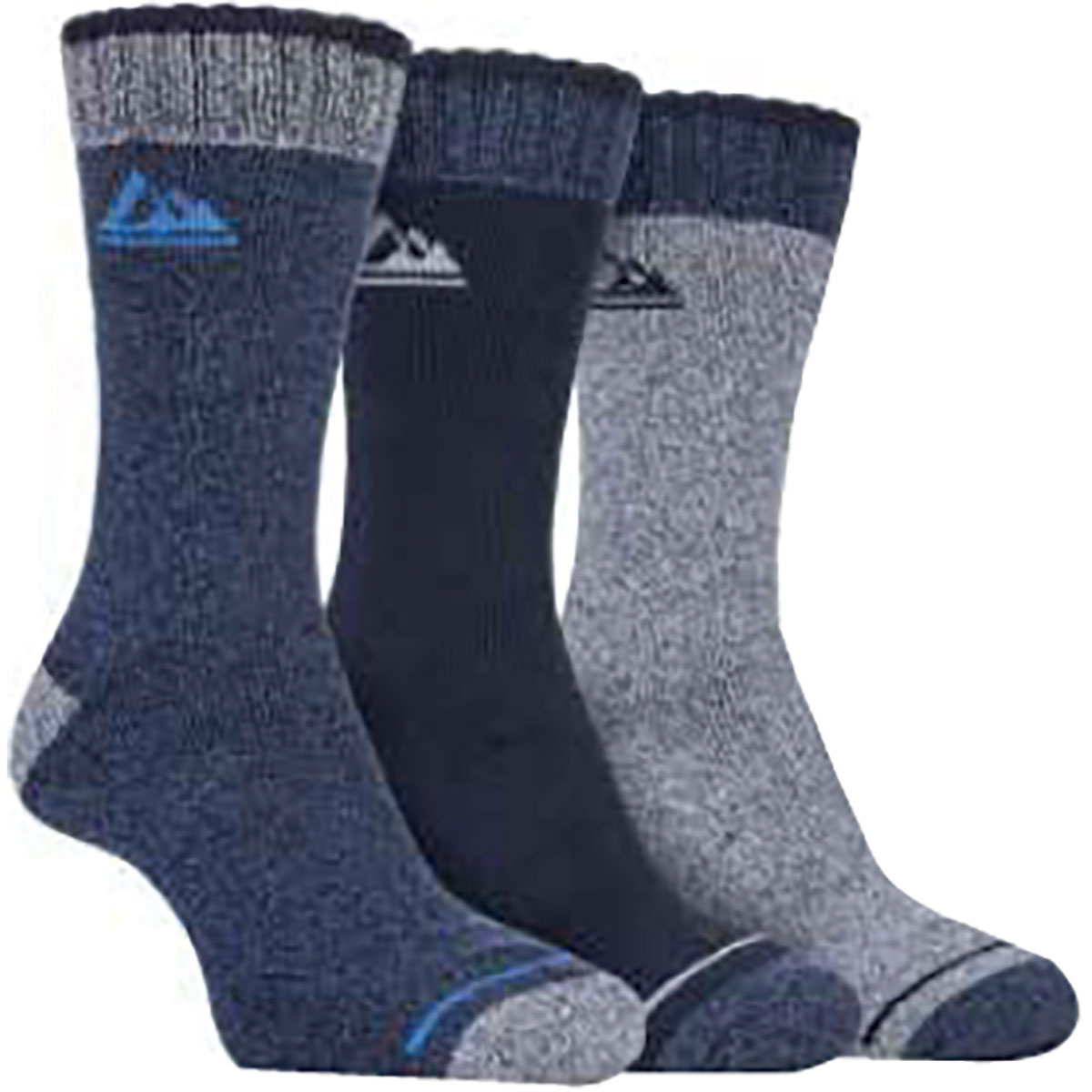 Storm Valley Men's Bootcut Navy 3 Pack Socks