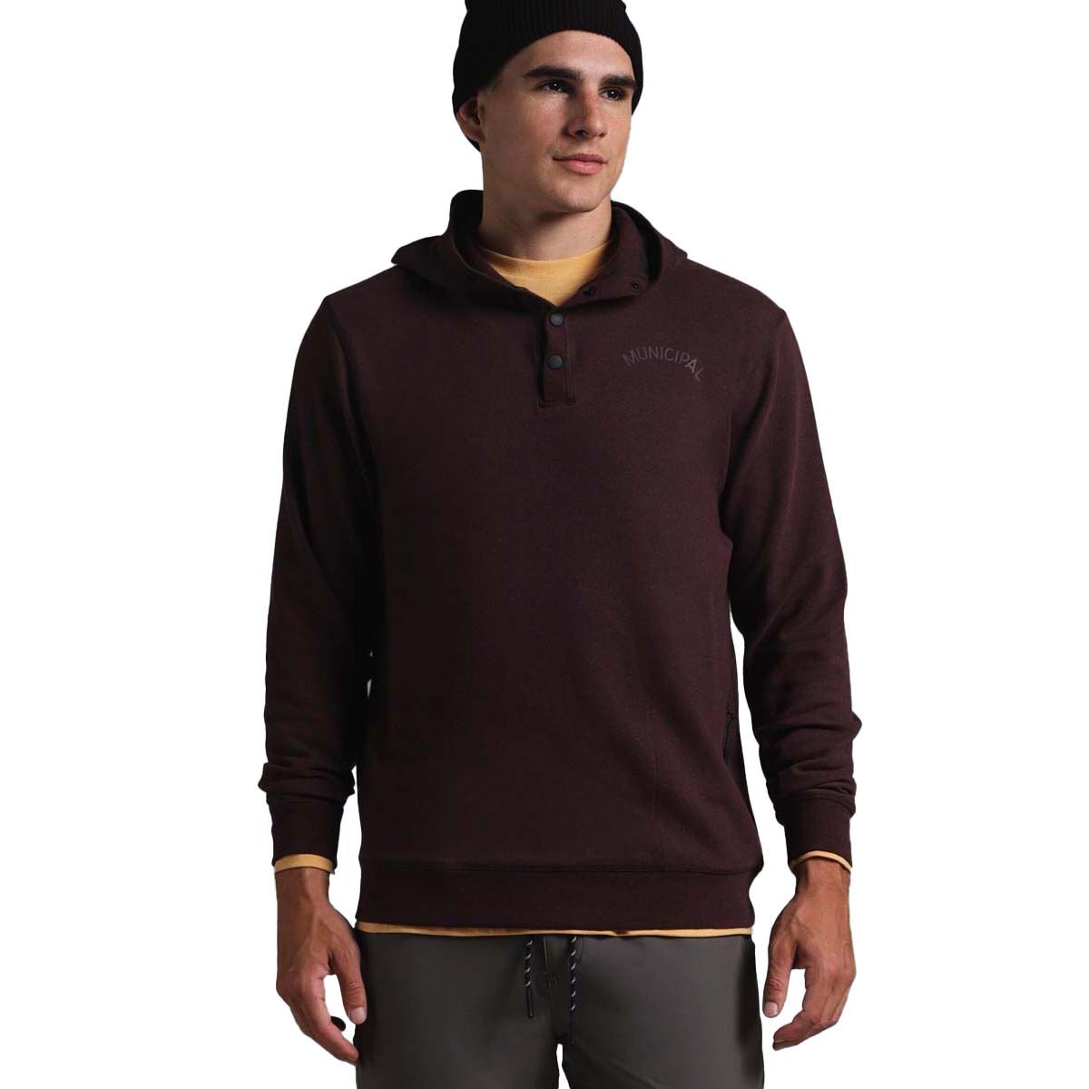 Municipal Men's Snap Pullover Hoodie