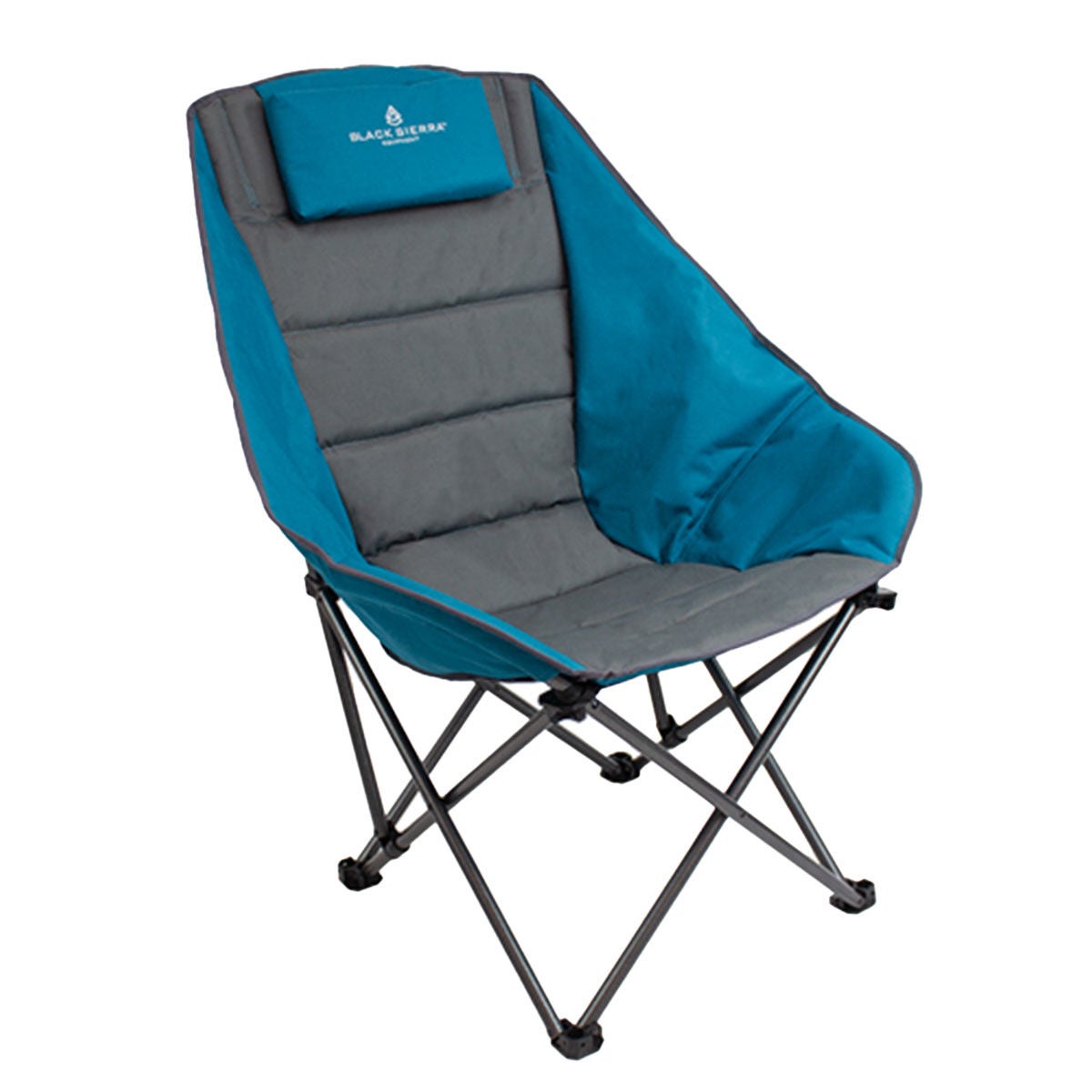 Black Sierra Scoop Quad Chair