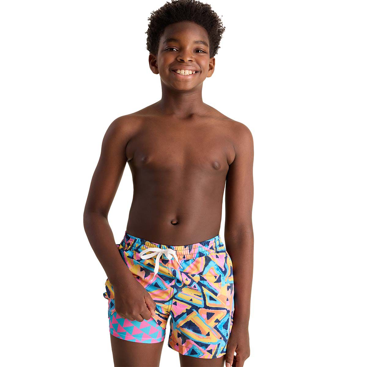 Chubbies Boys' Exploding Nachos Lined Classic Swim Trunk- Shorter