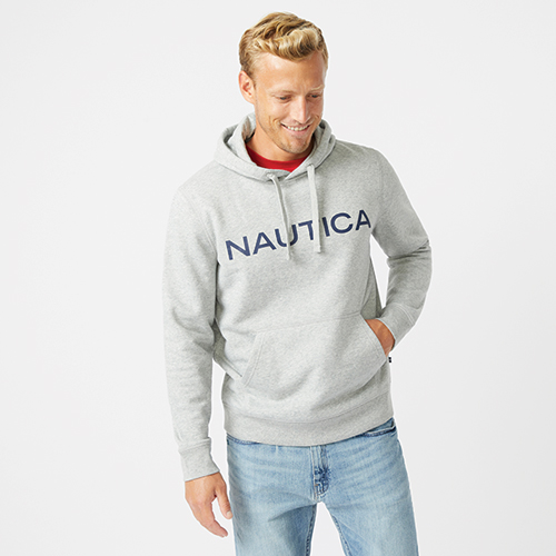 Nautica Men's Sueded Workmark Hoodie