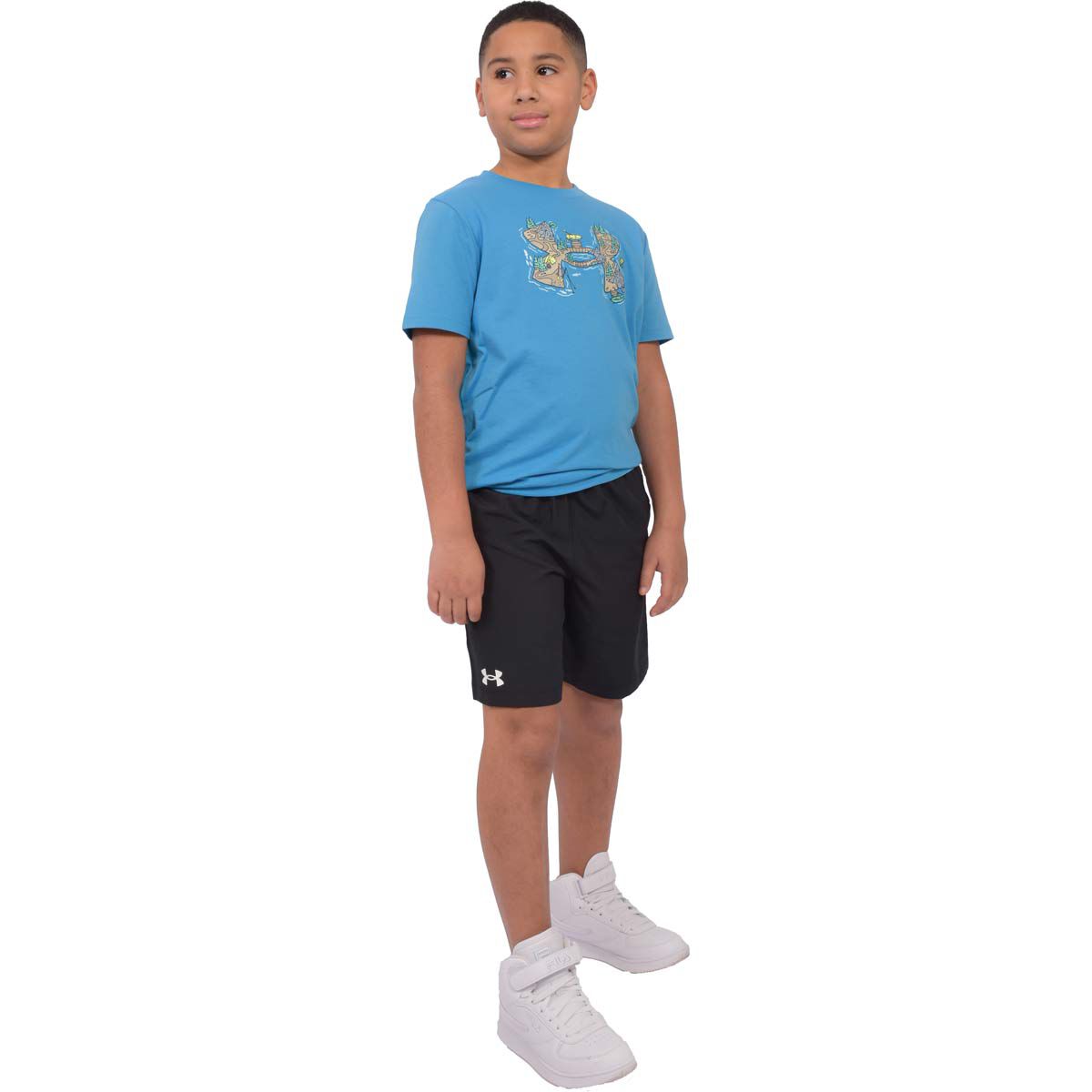 Under Armour Boy's Blue Lake Logo Tee