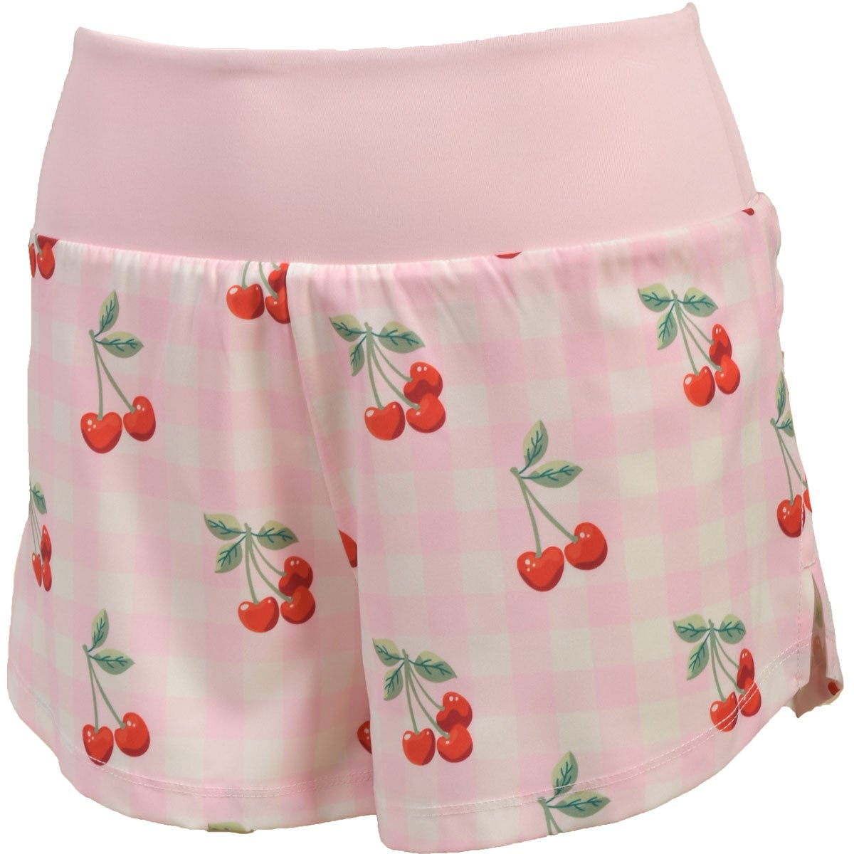 Liv Active Women's Cruise Cherry Gingham 2" Inseam Running Short