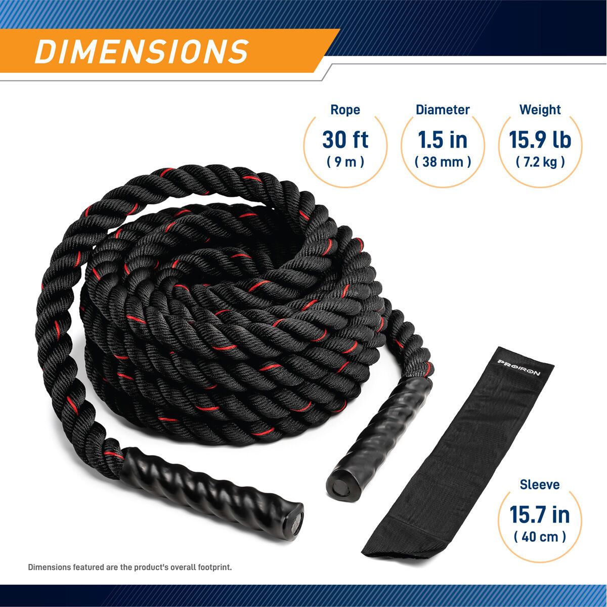 Proiron Battle Rope 9m (30ft)