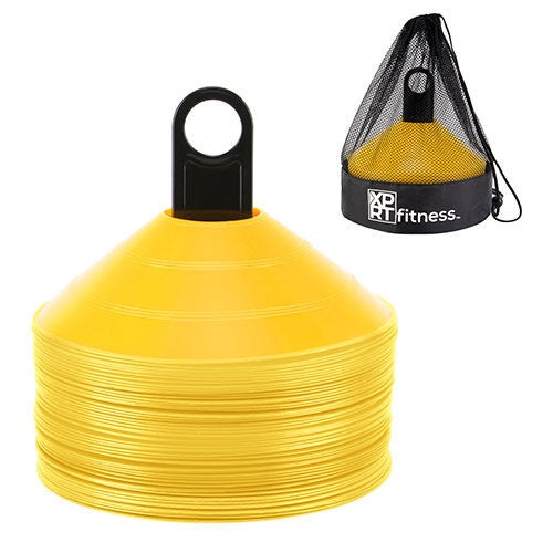 Xprt Fitness 50pc Agility Cone Set with Bag