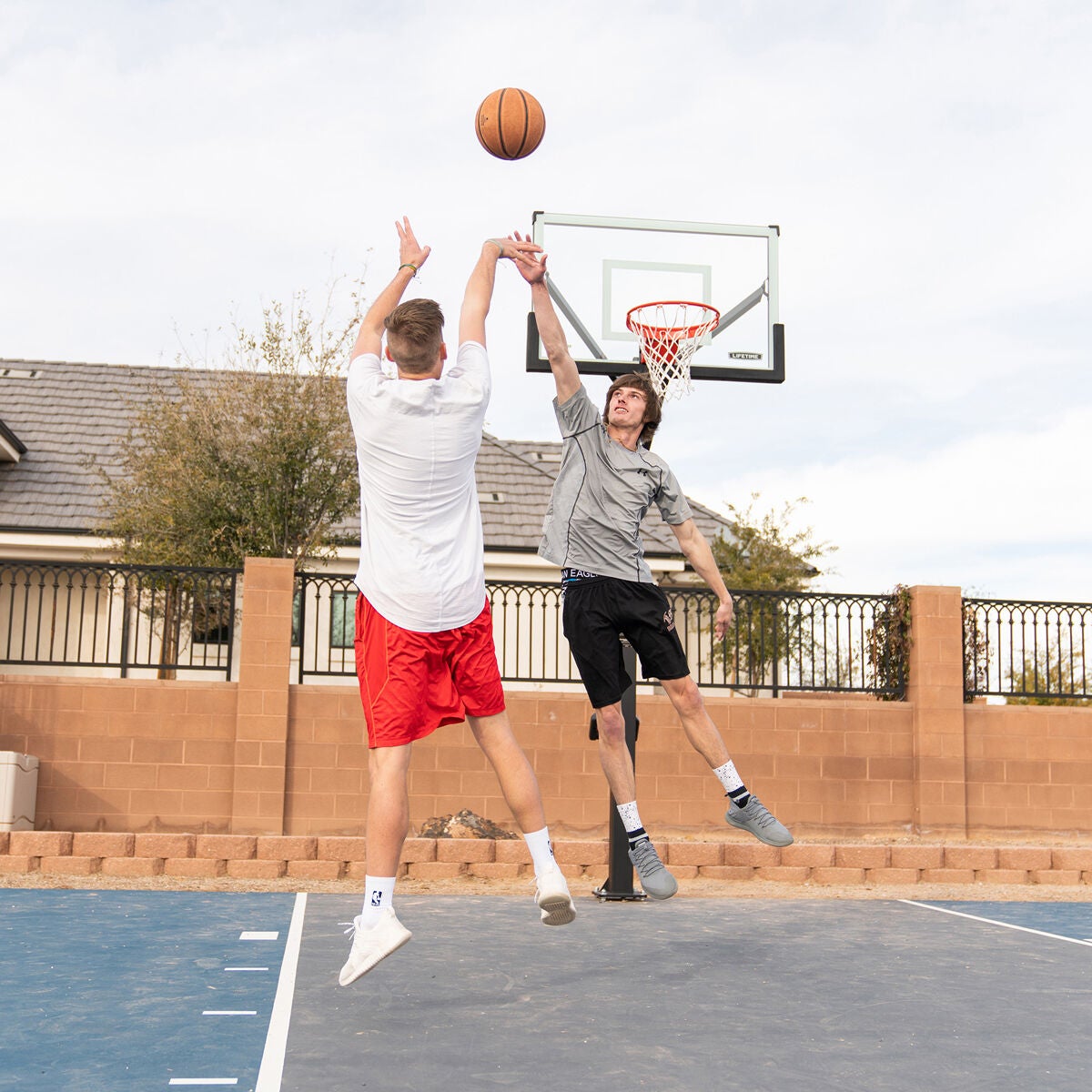 Mammoth 54" 90965 Glass In-Ground Basketball System