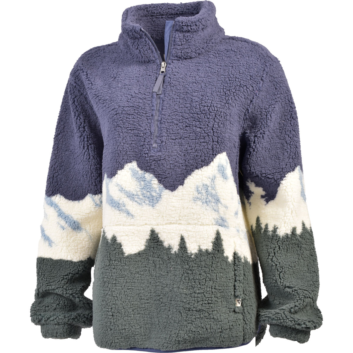 Liv Outdoor Women's Ainsley Blue Mountain 1/4-Zip Sherpa Fleece Pullover