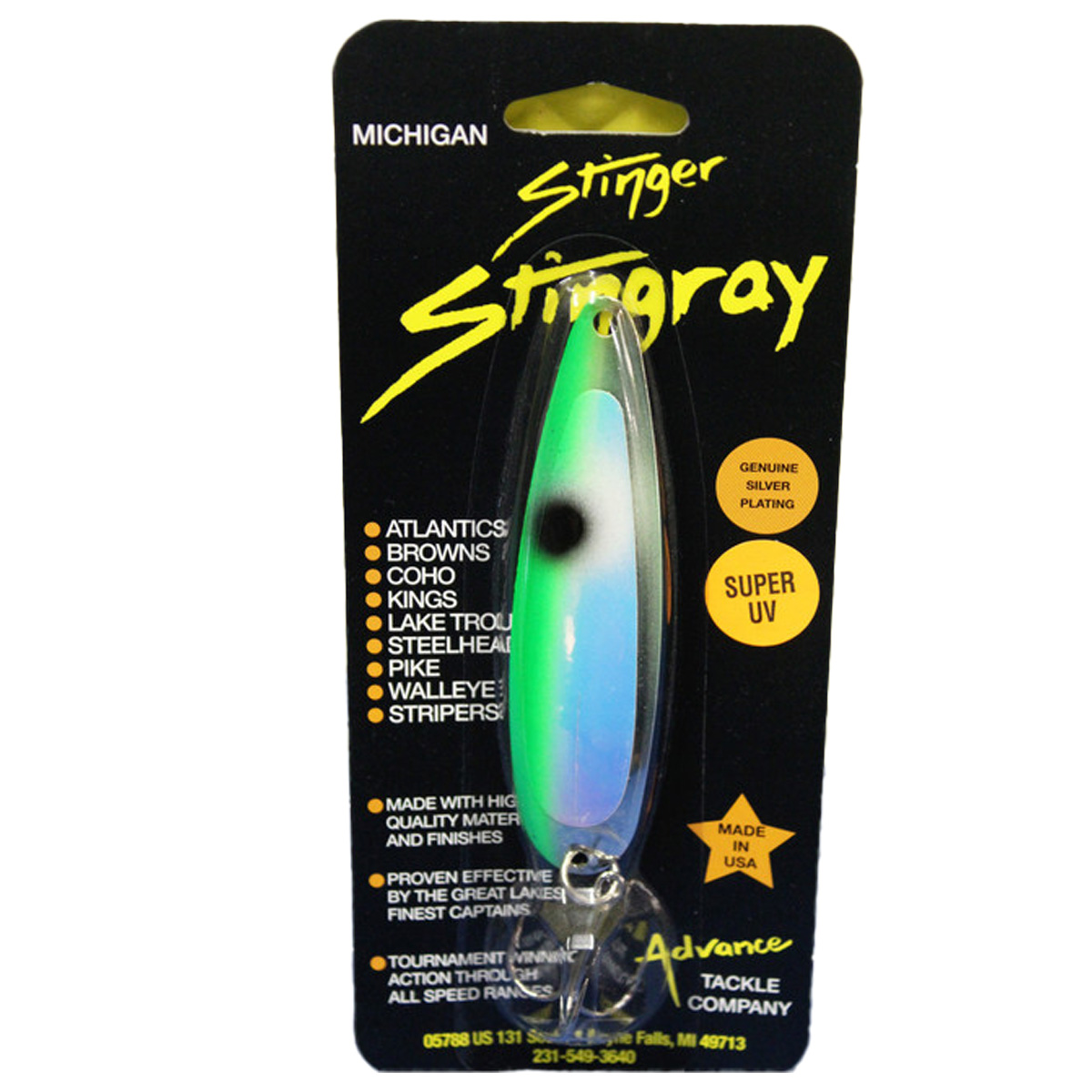 Advanced Tackle Stingray Spoon 4.5"