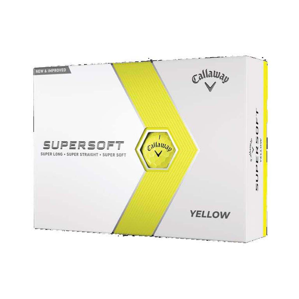 Callaway Golf 2023 Yellow Supersoft Golf BAlls 12 Pack