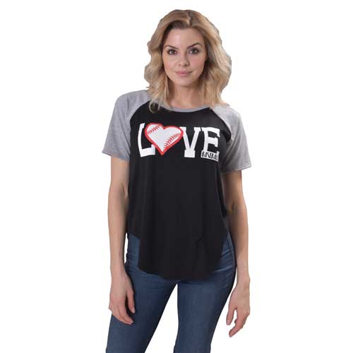 Flawless Women's Raglan Love Baseball Tee