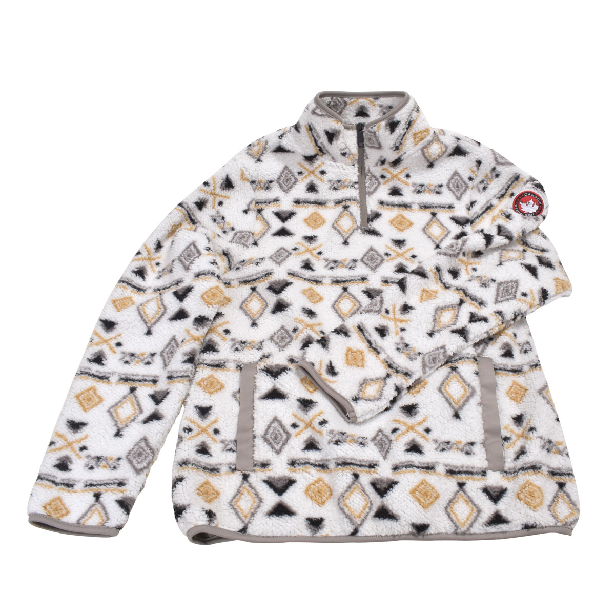 Canada Weather Gear Women's Print 1/4 Zip Printed Aztec Jacket